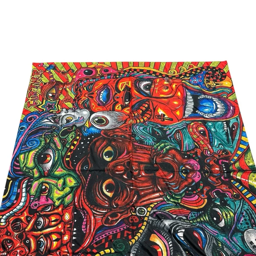 TRIPPY PSYCHEDELIC ACID POSTER ABSTRACT EYES WIERD WALL ART PRINT Tapestry
